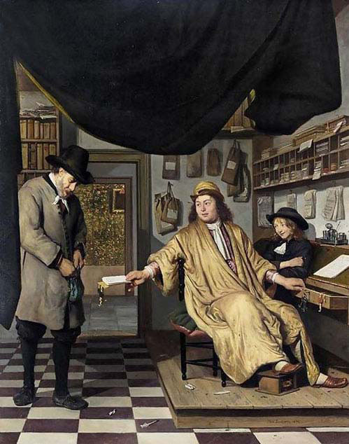 A Notary in his Office